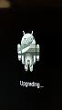 Grey Android at upgrading screen